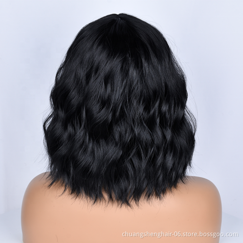 Top Quality Vendor Cheap Wholesale High Temperature Resistance hair Wig Body Wave Water Wave Synthetic Hair wig For Black Women